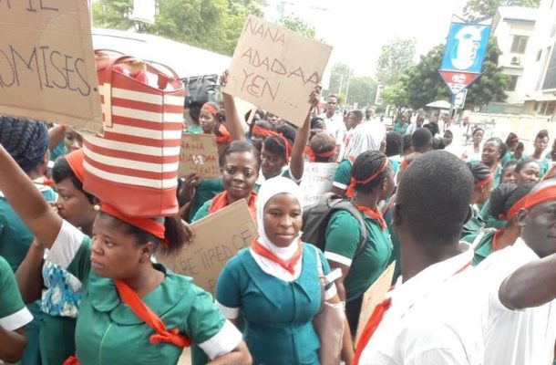 Kumasi demo won’t make any impact; Go to Accra – Dep. A/R Min. to Nurses