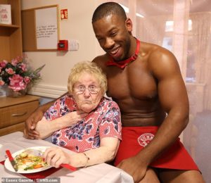 PHOTOS: Elderly women hire naked butlers to serve them at Essex care home