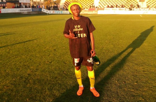 Ghanaian youngster Prosper Kasim secures Superettan promotion with Mjällby AIK