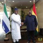 Sierra Leonean President ends first day of 2-day Ghanaian tour