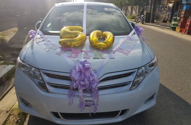 PHOTOS: Comedian Akpororo surprises Mum with a Car on her 50th Birthday