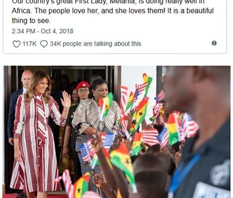 Africans love my wife – Donald Trump