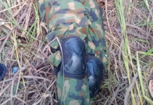PHOTOS: Armed robber kitted in military camouflage killed