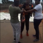 VIDEO: Jealous lover humiliates girlfriend in public after seeing her with another man