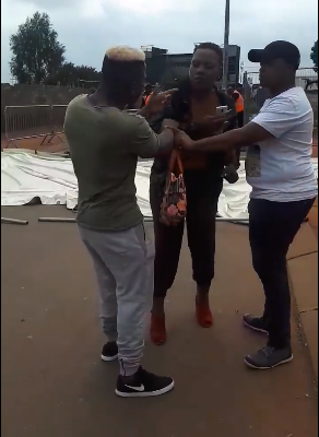 VIDEO: Jealous lover humiliates girlfriend in public after seeing her with another man