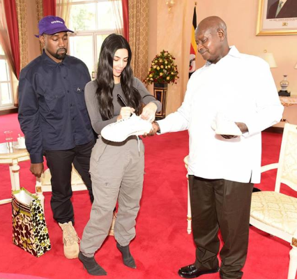 PHOTOS: Ugandan president, Museveni hosts Kim Kardashian and Kanye West