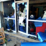 GRAPHIC PHOTO: Blood flows as fight breaks out in a popular Nigerian bar in Accra