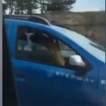VIDEO: Shocking moment couple are caught having sex while driving down the middle lane of a motorway