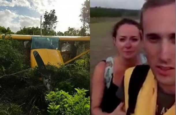 VIDEO/PHOTOS: Couple miraculously survive plane crash while on their honeymoon