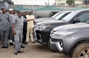 PHOTOS: Nigeria customs seizes 9 expensive bulletproof cars worth N1.2 billion