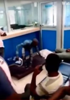 VIDEO: Bank Customer sends mattress & pillow to banking hall to demand his savings