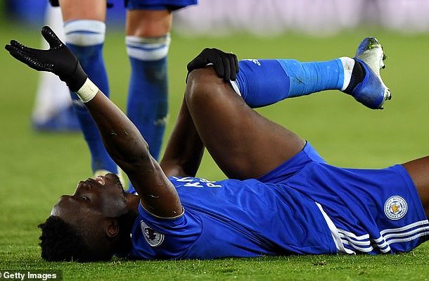 Leicester City’s Daniel Amartey suffers horrendous leg break during clash with West Ham