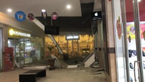 VIDEO: One injured as Accra Mall roof caves in