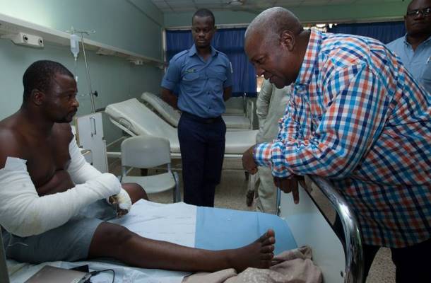 Former President Mahama offers personal apology to journalist assaulted by his security detail