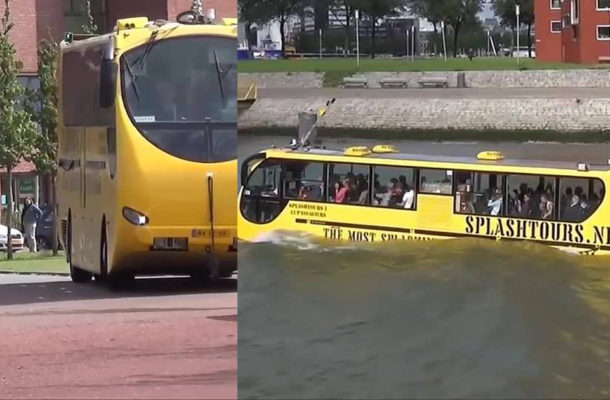 Video:Only this car is no longer worrying about flooded roads.
