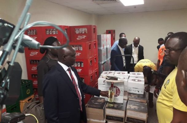GRA storm Kempinski, Movenpick Hotels;  seizes bottled drinks with no tax stamps