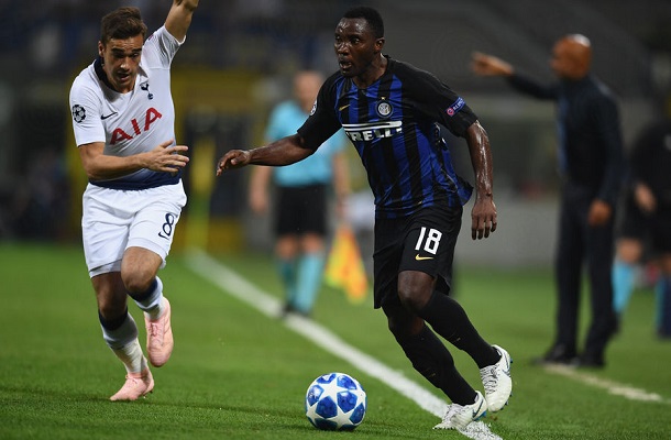 Kwadwo Asamoah features as Inter Milan suffer 1-0 defeat to Tottenham