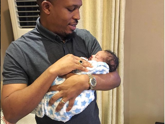 Nigerian rapper, Naeto C and his wife Nicole welcome their third child