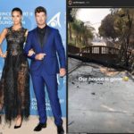 PHOTOS: Robin Thicke and April Love Geary's $2.4m Malibu mansion is destroyed in California fires