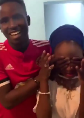 VIDEO: 19 year old student surprises his 16-year-old girlfriend with a Benz and Iphone X Max in Nigeria