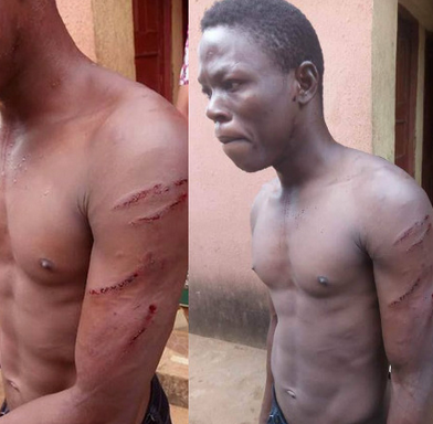 Photos: Woman orders thugs to beat up her gateman for demanding for his salary