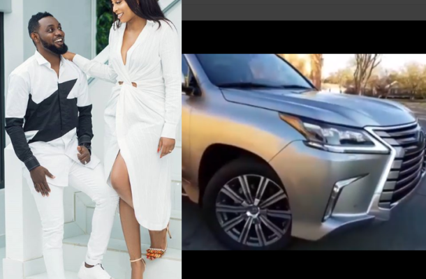 VIDEO: Nigerian Comedian AY buys his wife brand new Lexus Luxury SUV for 10th wedding anniversary