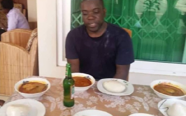 Deported Adoboli gets rousing feastful welcome back home