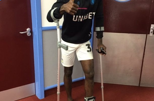 Aston Villa winger Albert Adomah suffers serious foot injury in Birmingham City win