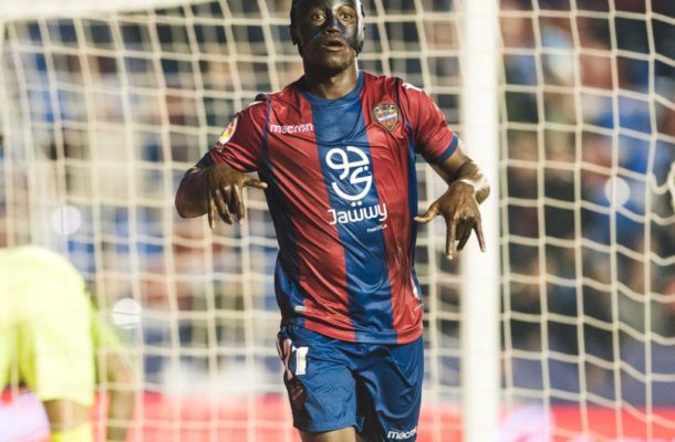 Emmanuel Boateng comes off bench to rescue point for Levante against Huesca