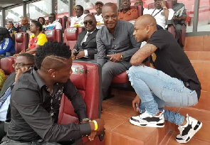 Gyan, Ayew spotted at Queens vs Mali game