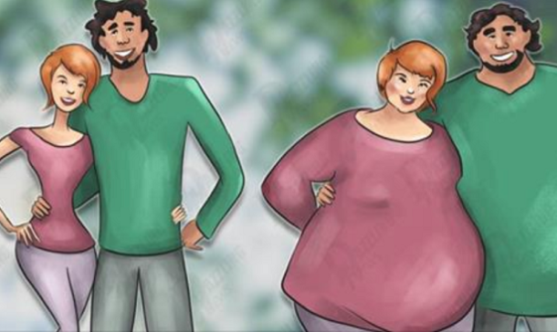 Partners who really love each other tend to get fat - Research proves