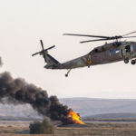 Israeli Black Hawk Chopper Nearly Collides With Civilian Drone