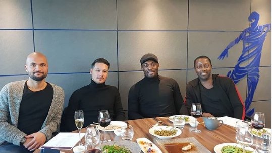 Michael Essien reunites with former Persib Bandung teammates at Stamford Bridge