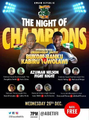 Bukom Banku to feature on Azumah Nelson fight night in Abetifi