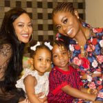 PHOTOS: Davido's Babymamas storm his Lagos concert with his daughters; mount stage