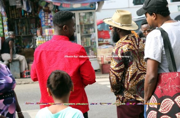 PHOTOS: Guess what happened when Sarkodie and M.anifest met