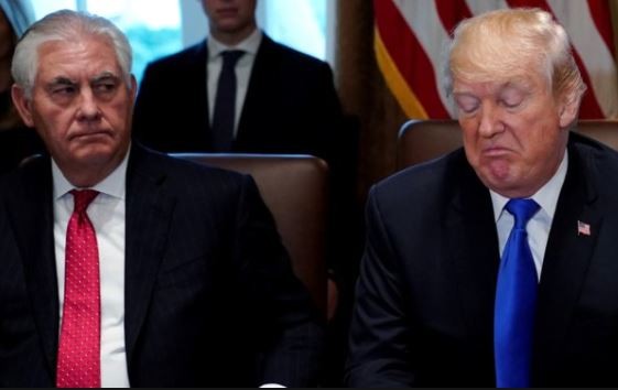 President Trump describes former secretary of state, Rex Tillerson as 'dumb' and 'lazy'