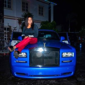 PHOTOS: Nigerian Billionaire Music Executive buys his wife Rolls Royce Phantom as her Christmas gift