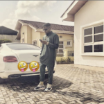 PHOTO: Rapper Olamide shows off his newly acquired Bentley