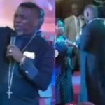 VIDEO: Nigerian Pastor asks his members to pay £700 so he can spray them a perfume that will cancel spiritual odour