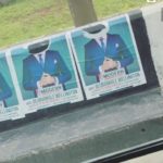 Banky W's campaign posters destroyed in Lagos; His wife Adesua Etomi reacts