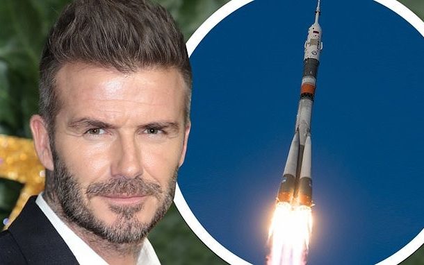 Football legend David Beckham 'is in secret talks to be the first footballer to travel to SPACE'
