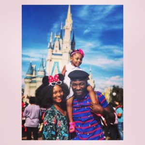 PHOTOS: Osas and Gbenro Ajibade celebrate Christmas with their daughter in the US