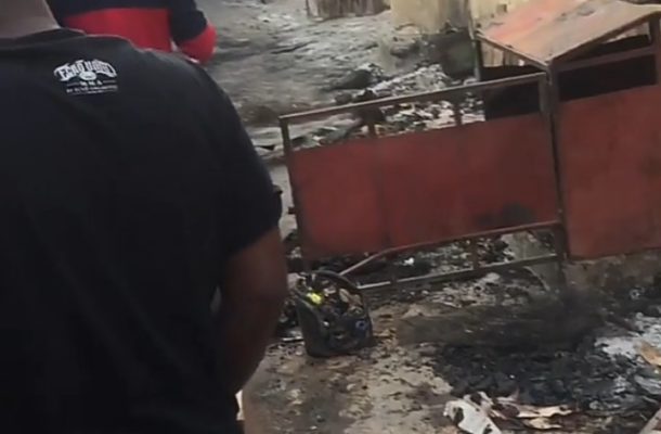 Lady mourns as fire razes home, killing her father and her two children