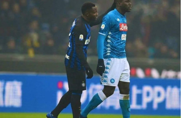 Kwadwo Asamoah’s Inter handed stadium ban after alleged racism towards Kalidou Koulibaly