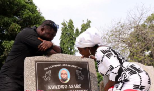 PHOTOS: Multimedia, KABA's family visit late Asempa FM presenter’s tomb