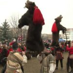 Romanians parade in bear skins for New Year