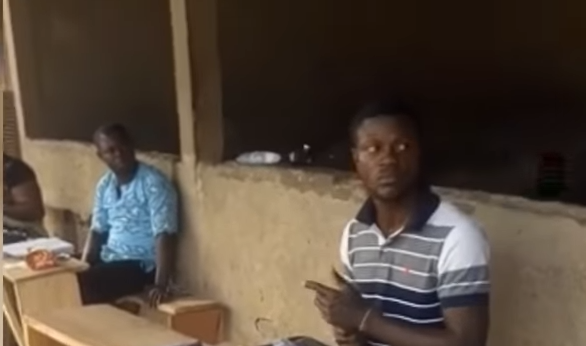 VIDEO: Man caught on camera thumb printing multiple ballot papers