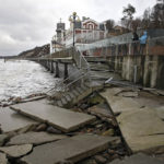 WATCH Storm Destroy Promenade in Russia's Kaliningrad Oblast