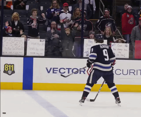 Columbus Forward Panarin Throws Fan Stick After Seeing Sign in Russian (VIDEO)